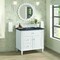 James Martin Vanities 36'' Single Vanity, Bright White w/ 3 CM Charcoal Soapstone Quartz Top 424-V36-BW-3CSP - alternate 6